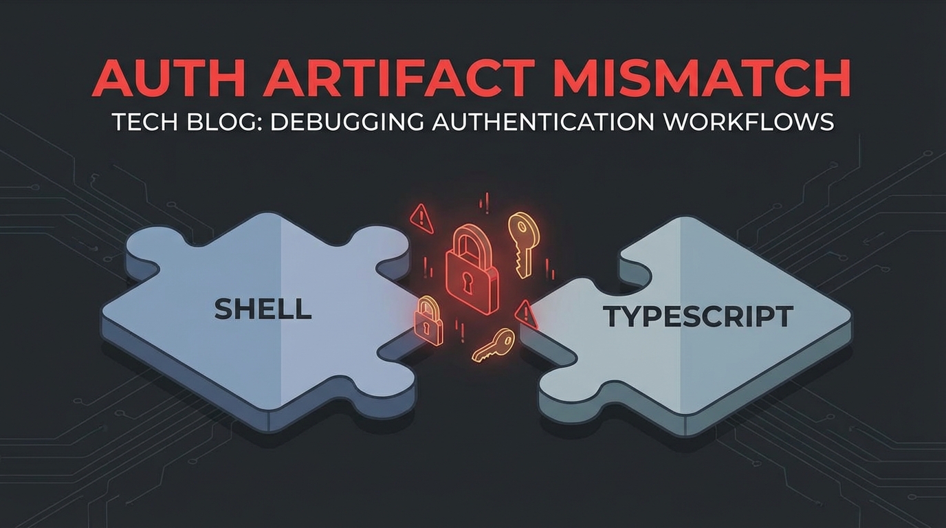 Shell vs TypeScript: When Auth Artifacts Don't Match