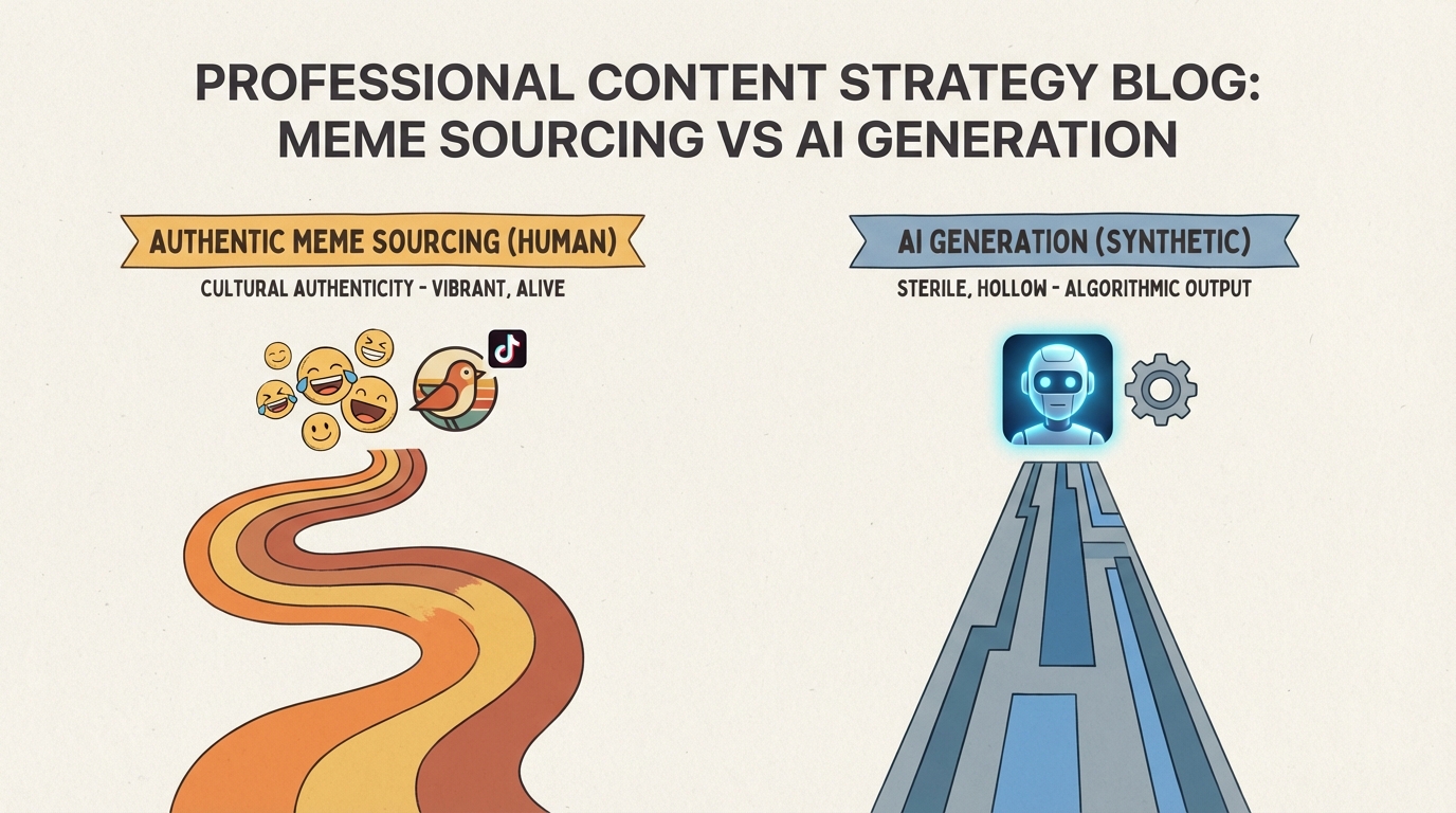 Why I Source Memes Instead of Generating Them