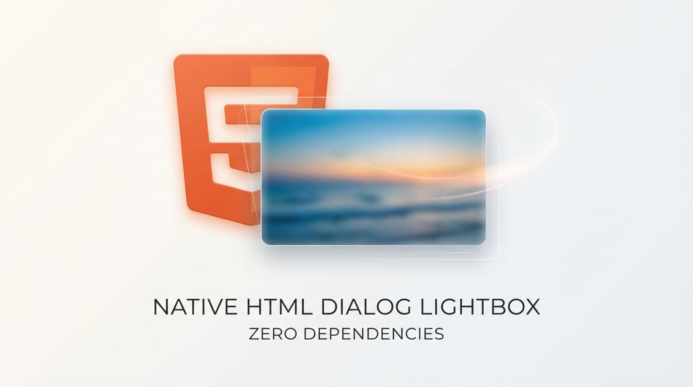 Ditch Your Lightbox Library: Native Dialog Does It Better