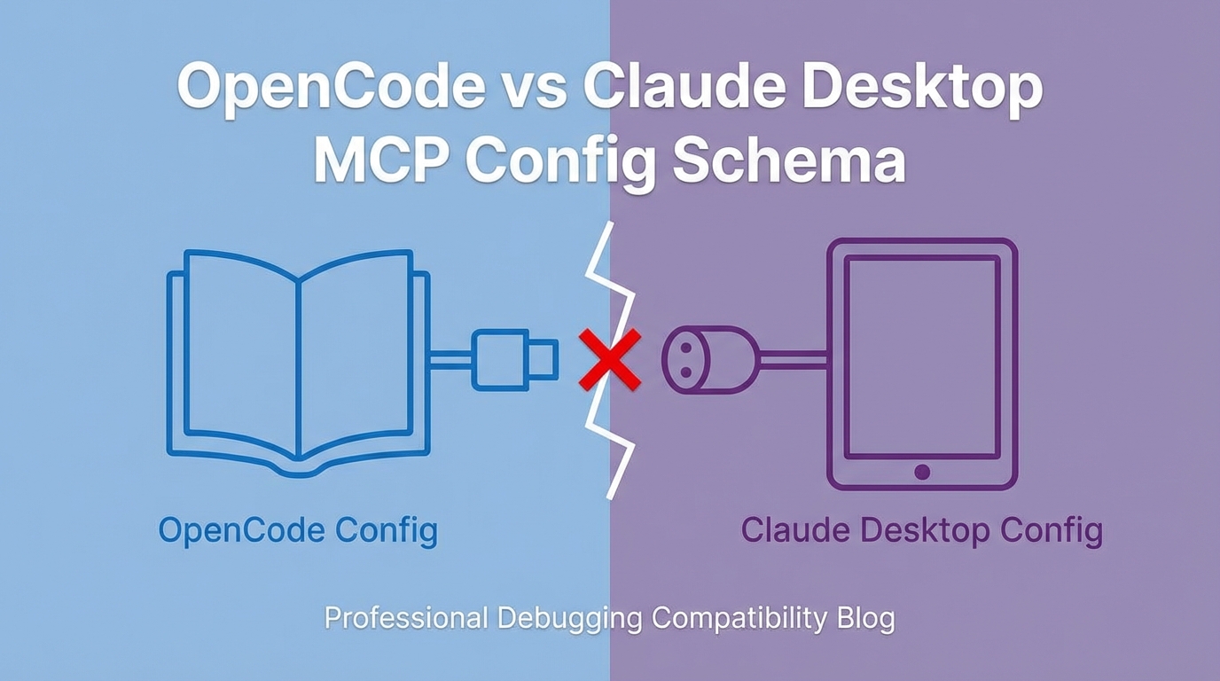OpenCode vs Claude Desktop: The MCP Config Schema Trap