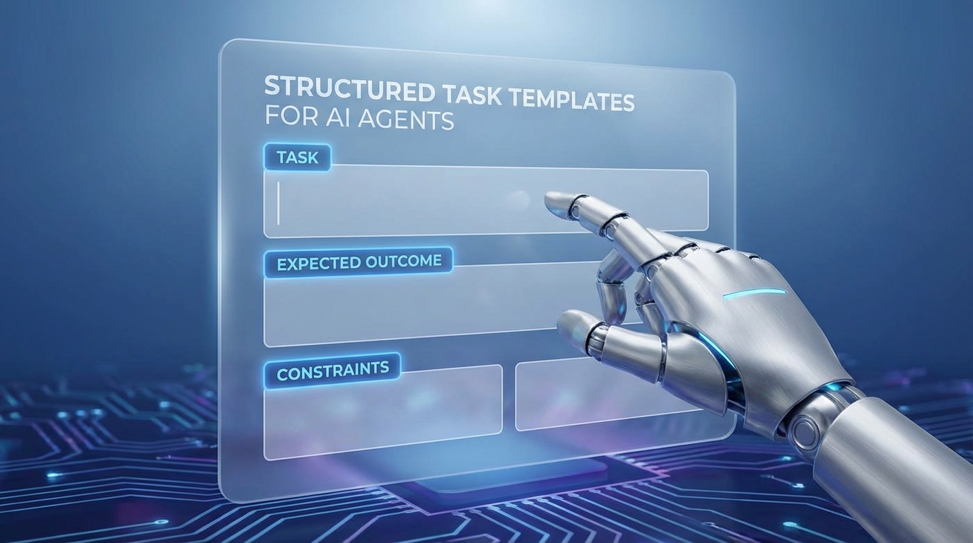 Structured Task Templates for AI Agent Delegation